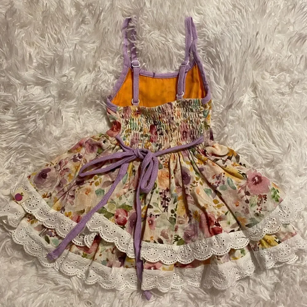 Cheeky Plum 12-18M Floral Tunic Set